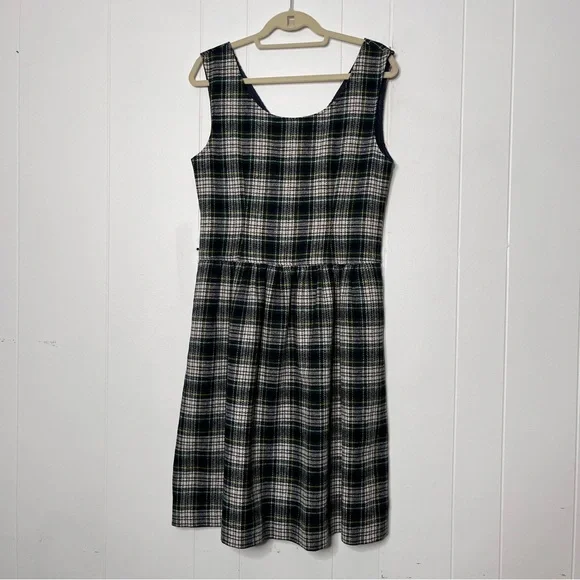 Vintage | Dresses | Vintage Lanz Wool Plaid Pleated Jumper Dress Midi Length  Womens 2 Made In Usa | Poshmark